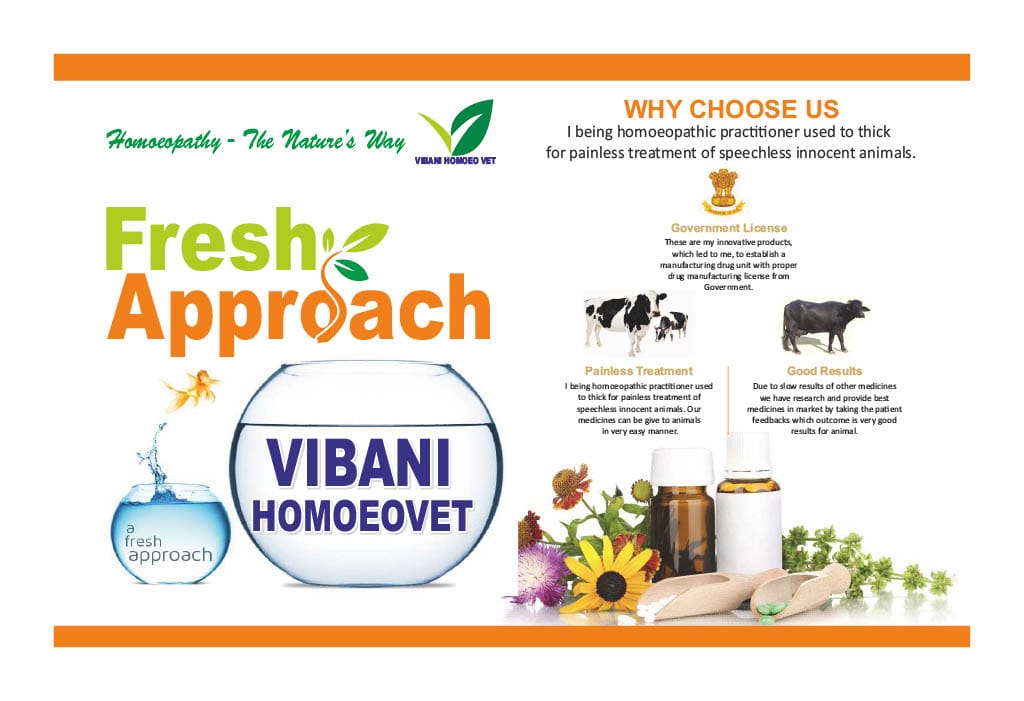 Fresh Approach veterinary product by Vibani Homeo Vet